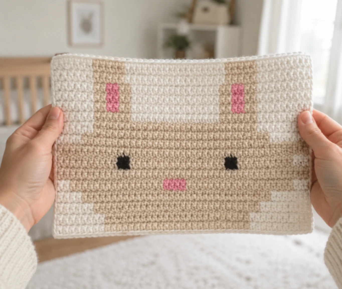 Bunny Face — finished crochet piece inspiration