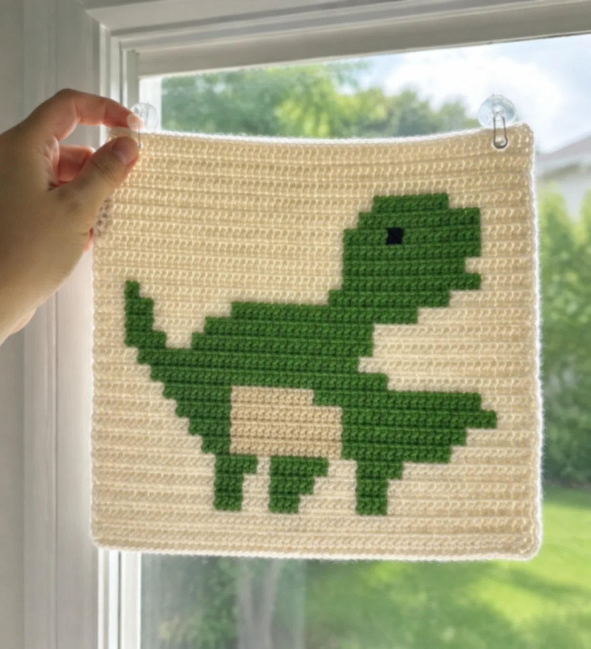 Baby Dino (Green) — finished crochet piece inspiration