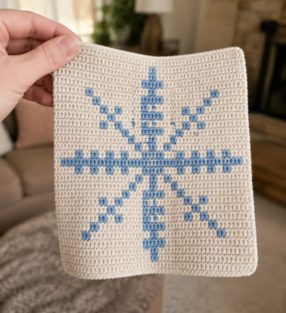 Snowflake — finished crochet piece inspiration